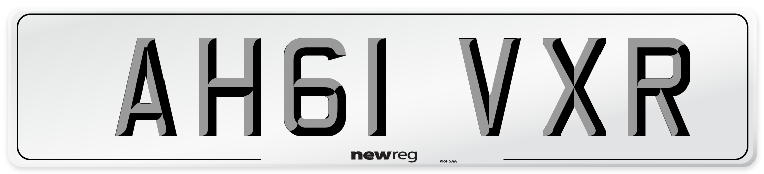 AH61 VXR Number Plate from New Reg